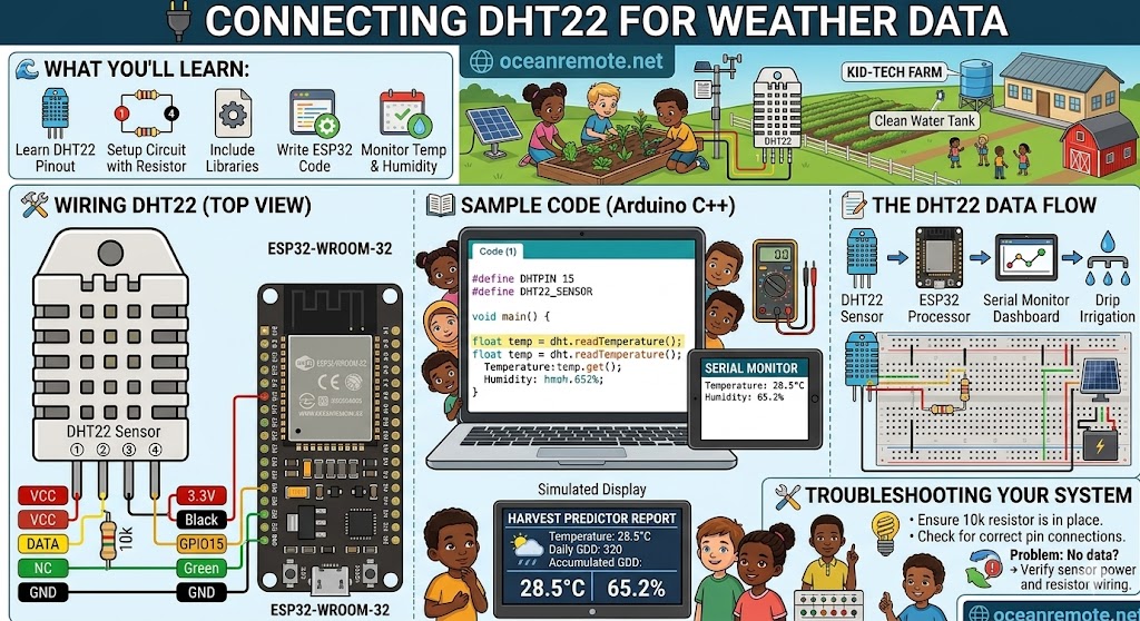 Using DHT22 for Weather Monitoring