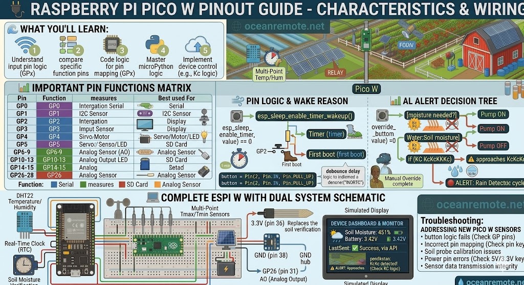 Pico W Pinout and Wiring Guide