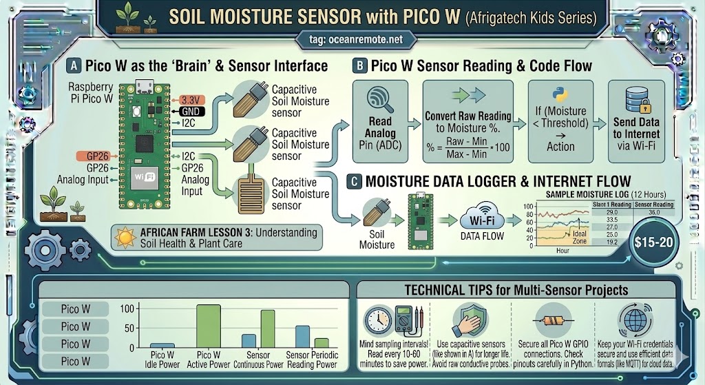 Soil Moisture Sensor with Pico W