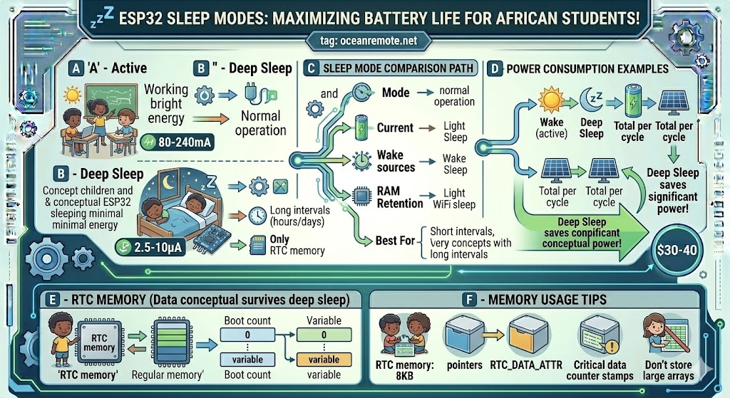 ESP32 Sleep Modes Overview