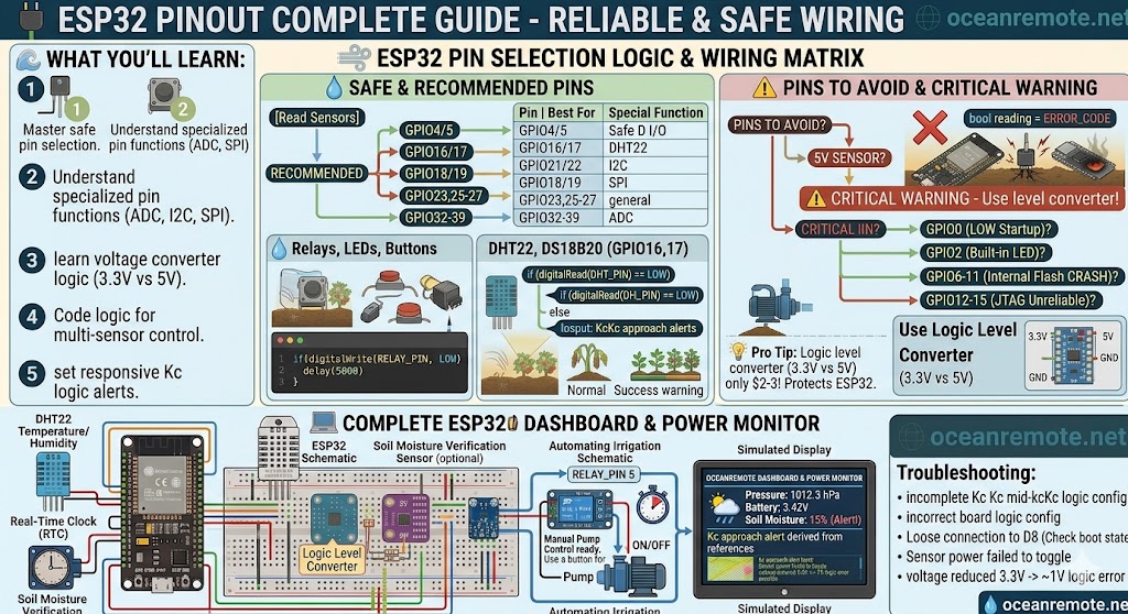 ESP32 Pinout Complete Guide