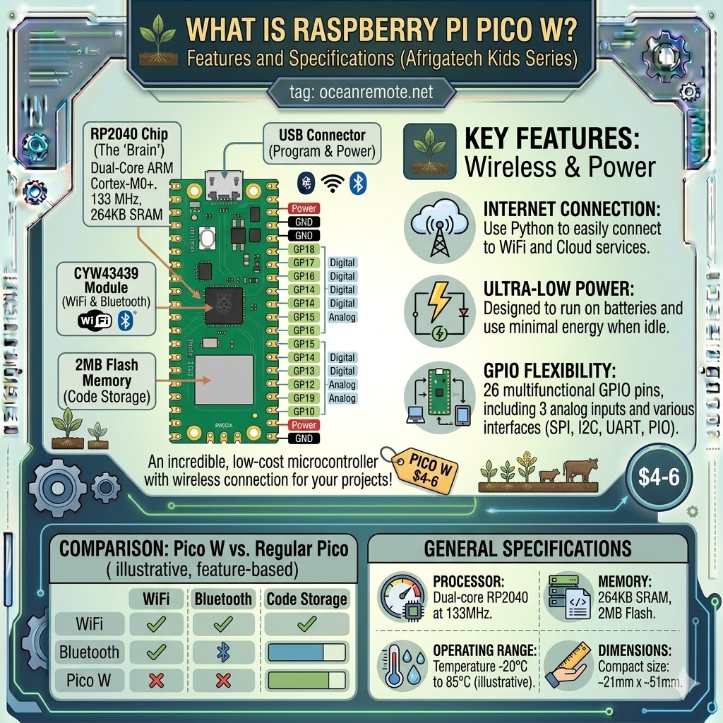 What is Raspberry Pi Pico W? Features and Specifications