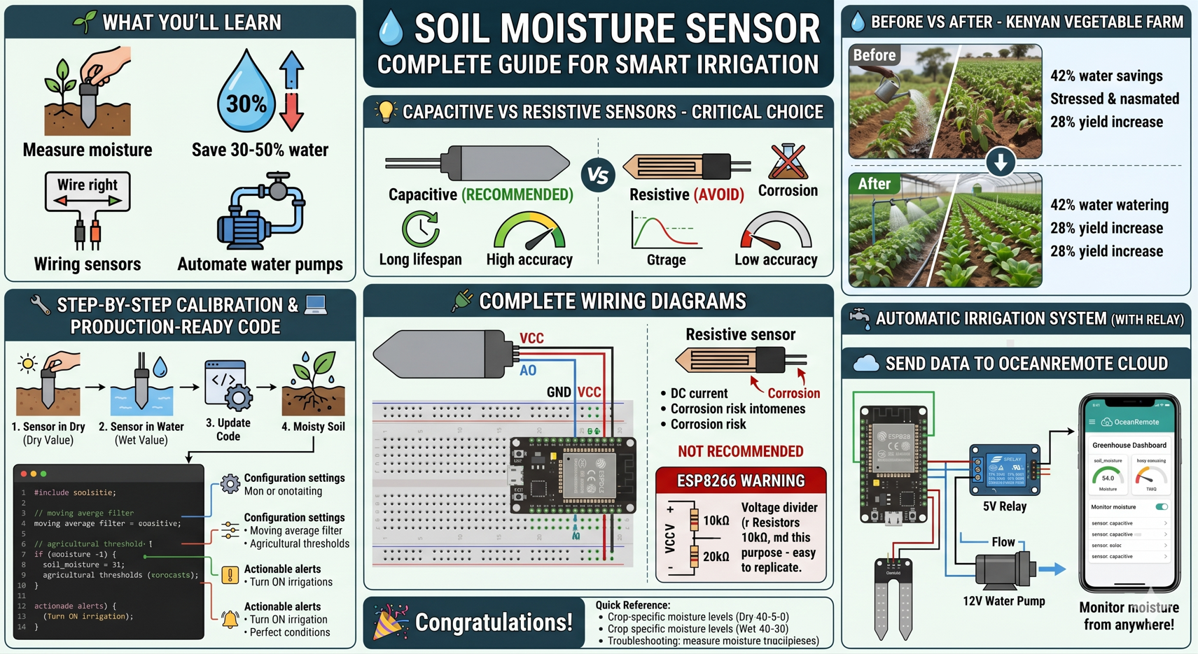 Soil Moisture Sensor - Complete Code