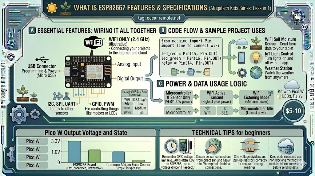 What is ESP8266? Features and Specifications