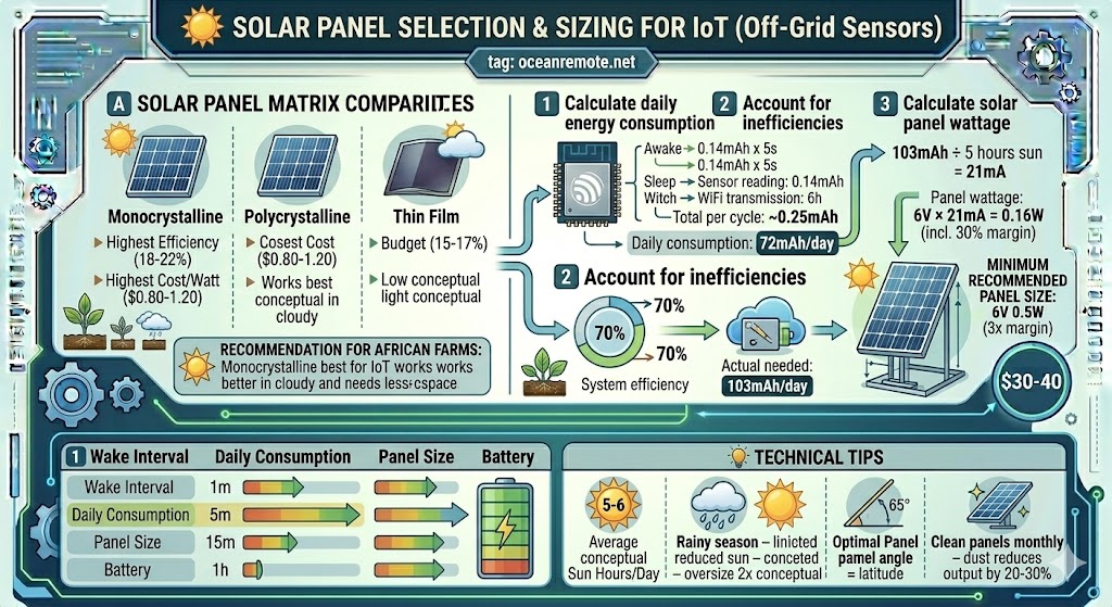 Solar Panel Selection and Sizing