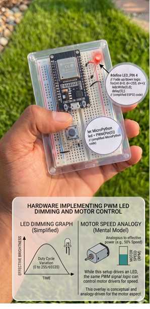 PWM LED Dimming and Motor Speed Control