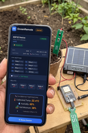 Complete Solar-Powered Soil Sensor