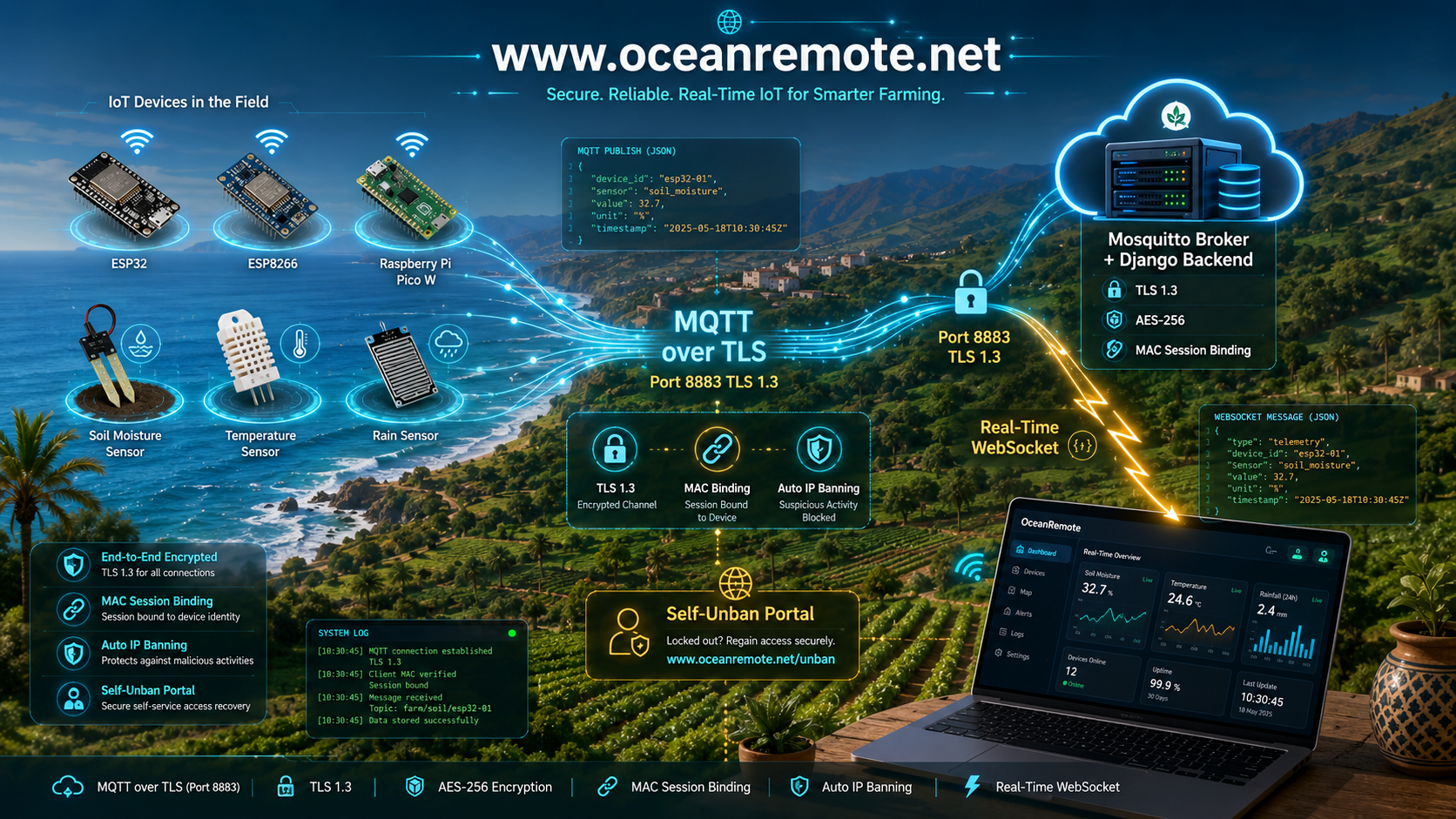 OceanRemote MQTT Architecture